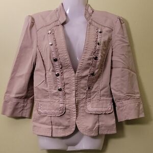 White House Black Market Beige Blazer, Size 2